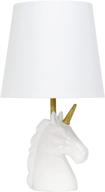 add a touch of magic to your space with the simple designs lt1078-wht sparkling matte unicorn table lamp логотип