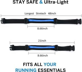 img 3 attached to 🏃 LIFESPELL Running Belt: Lightweight Waist Pack for Workout, Fitness & Sport - 1 Pocket Fanny Runner Bag for Walking, Jogging & Exercise