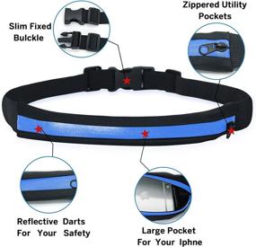 img 2 attached to 🏃 LIFESPELL Running Belt: Lightweight Waist Pack for Workout, Fitness & Sport - 1 Pocket Fanny Runner Bag for Walking, Jogging & Exercise