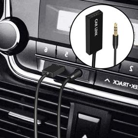 img 1 attached to 🎧 U2 Mini Bluetooth Aux Adapter: Wireless Car Receiver with 3.5mm Jack, Handsfree Calling & Built-in Mic - Ideal for Car Speakers & Home Audio Systems