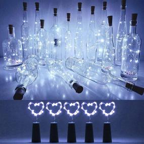 img 4 attached to 🍷 Wine Bottle Lights with Cork - Fulighture 6.6FT 20 LED Copper Wire String Light - Battery Operated Mini Fairy String Light for Liquor Bottle Crafts DIY - Enhancing SEO