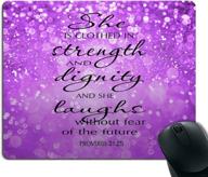 smooffly proverbs 31:25 mouse pad computer accessories & peripherals in keyboards, mice & accessories logo