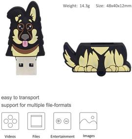img 3 attached to 🐶 Cute Cartoon Dog USB Flash Drive - 16GB Memory Stick with Key Chain - Perfect Gift for Data Storage and USB Disk Lovers
