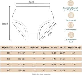 img 3 attached to 👖 10 Pack of Soft and Breathable Cotton Briefs Underwear for Big Elephant Kid Boys and Girls