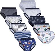 👖 10 pack of soft and breathable cotton briefs underwear for big elephant kid boys and girls logo