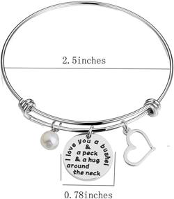 img 3 attached to 🌸 I Love You a Bushel and a Peck: Heartwarming Mom Bracelet for Mother's Day Jewelry