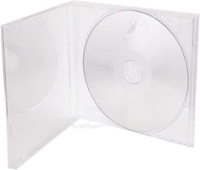 img 1 attached to 📀 AcePlus CD Jewel Case - прозрачный, одиночный (25 штук) - собран