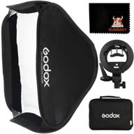 📸 enhance studio photography with godox 80x80cm foldable flash softbox kit + s-type bracket bowens mount holder logo