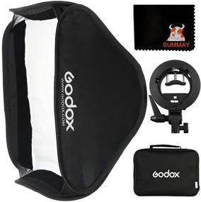 img 4 attached to 📸 Enhance Studio Photography with Godox 80x80cm Foldable Flash Softbox Kit + S-Type Bracket Bowens Mount Holder