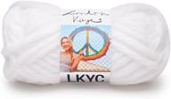 🧶 lion brand yarn 3000-100 kaye lkyc yarn: snowflake - luxurious and soft craft yarn logo