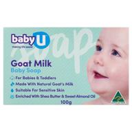 baby goat milk soap 100g logo