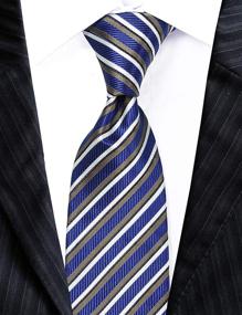 img 1 attached to 👔 Towergem Stripe Microfibre Polyester Necktie: Sleek Style for Sophisticated Gentlemen