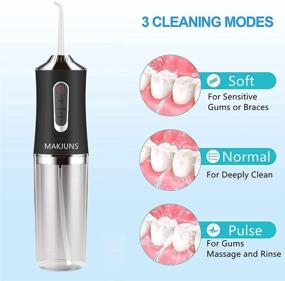 img 2 attached to Water Flosser Cordless Teeth Cleaner Portable Cleaner Jets Rechargeable Dental Irrigator