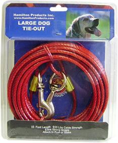 img 3 attached to 🐕 Durable Hamilton Heavy Duty 15-Feet Plastic Coated Dog Tie Out Cable for Large Dogs - Secure and Reliable