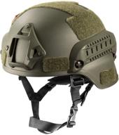 🎯 onetigris mich 2000 style ach tactical helmet: enhanced with nvg mount and side rail for advanced tactical operations logo