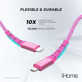 img 1 attached to IHome USB C To Lightning Cable: Nylon Braided Industrial Electrical