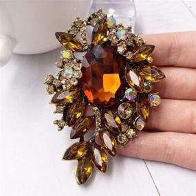 img 3 attached to HAISWET Jewlery Crystal Rhinestone Accessory