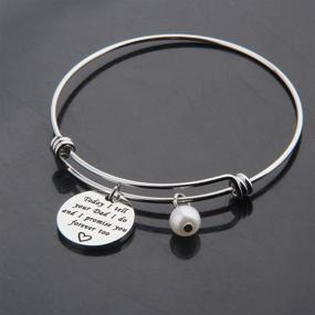 img 2 attached to ENSIANTH Stepdaughter Bracelet: Wedding Gift Blended - Forever Promise to You and Your Dad