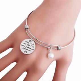 img 3 attached to ENSIANTH Stepdaughter Bracelet: Wedding Gift Blended - Forever Promise to You and Your Dad