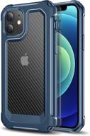 📱 ptuoniu iphone 12 pro case, iphone 12 case [heavy duty] [scratch-resistant] [military grade protection] blue logo