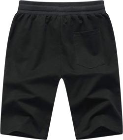 img 3 attached to 🩳 Tansozer Men's Athletic Shorts: Comfortable & Convenient Zip Pockets