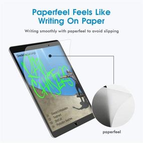 img 3 attached to 📱 [2 ПАКЕТА] Защитная пленка Paperlike для iPad Air 3 2019 / iPad Pro 10.5 2017, Защитная пленка для экрана iPad Pro 10.5/iPad Air 3-го поколения, Матовая пленка противотуманности и отпечатков Easy Install