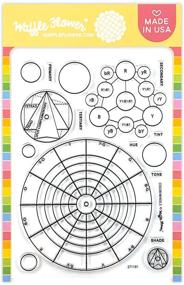 img 1 attached to 🎨 Waffle Flower Color Wheels Stamp Set - Simplifying Color Mixing with Our Color Wheels Combo. Design Your Personalized Color Mixing Wheels for Easy Future Reference.