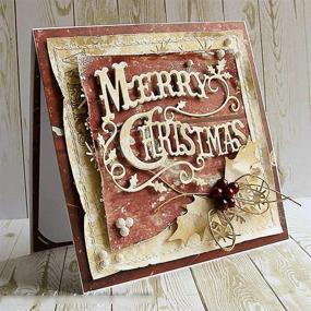 img 2 attached to 🎄 Веселые Рождественские Веточки Металлические Вырубки, Рождественское Слово Для Создания Фона Для Альбомов, Ножи Для Вырезания, Инструменты Для Изготовления Карт, Скрапбукинга и Декора в Стиле DIY.