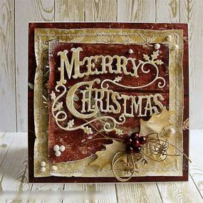 img 3 attached to 🎄 Веселые Рождественские Веточки Металлические Вырубки, Рождественское Слово Для Создания Фона Для Альбомов, Ножи Для Вырезания, Инструменты Для Изготовления Карт, Скрапбукинга и Декора в Стиле DIY.