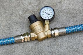 img 2 attached to 💧 Camco 40058 Adjustable Brass Water Pressure Regulator - Safeguard Appliances and Plumbing Fixtures From Excessive Water Pressure, Ideal for RVs and Boats