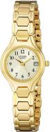 ⌚️ citizen quartz women's watch, gold-tone stainless steel, classic style (model: eu2252-56p) logo