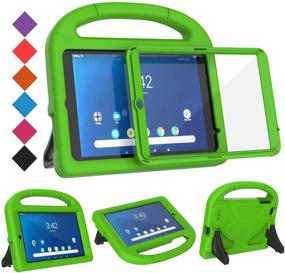 img 4 attached to 📱 Green BMOUO Kids Case for Onn 8 inch Tablet - Shockproof Handle Stand Case for Onn 8 inch Android Tablet Model ONA19TB002
