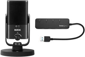 img 4 attached to Get crystal-clear audio with Rode NT-USB-Mini bundle including Knox Gear USB 3.0 Hub