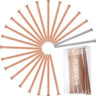 🌲 frienda large copper nails for tree killing, stump removal - 20 pieces 3.5 inch long nail spikes with 2 steel nails and storage box logo