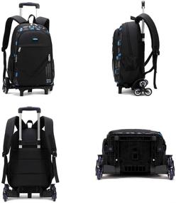 img 2 attached to Bansusu Capacity Wheeled Rucksack Backpack Backpacks