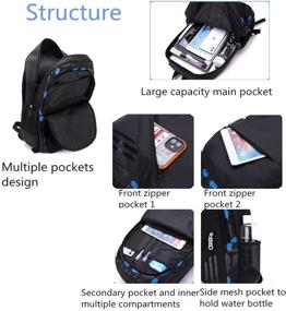 img 1 attached to Bansusu Capacity Wheeled Rucksack Backpack Backpacks