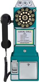 img 1 attached to 📞 Crosley CR56-TL Vintage Payphone with Teal Push Button Technology