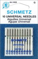 🧵 schmetz assorted universal sewing machine needles - pack of 50, sizes 70/10, 80/12, 90/14, 100/16 (5) logo