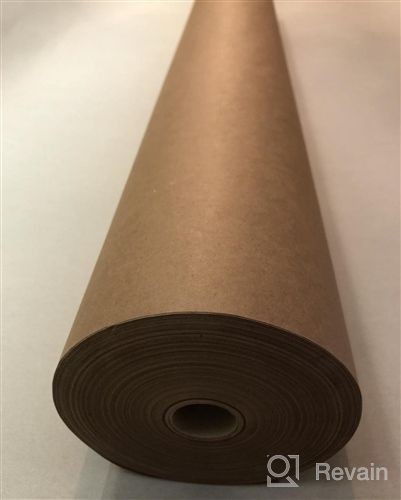 img 1 attached to 18-inch x 1,200-inch (100 ft) Brown Kraft Paper Roll - Made in USA | Multipurpose: Packing, Moving, Gift Wrapping, Shipping, Parcel, Wall Art, Crafts, Bulletin Boards, Floor Covering, Table Runner review by Richard Behara