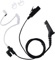 📞 motorola xpr 7550 7550e earpiece, caroo 2 wire surveillance kit headset with medium earmolds for xpr6550 apx6000 apx4000 apx7000 xpr7580 xpr7580e xpr7350e 6580 6350 walkie talkie logo