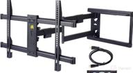 img 1 attached to 📺 Mounting Dream MD2617: Full Motion TV Wall Mount Bracket for 42-75 Inch Flat Screen TVs – Swivel, Tilt, Dual Arms – 100 lbs. Loading Capacity review by Nick Kasilowski