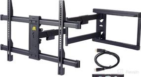img 5 attached to 📺 Mounting Dream MD2617: Full Motion TV Wall Mount Bracket for 42-75 Inch Flat Screen TVs – Swivel, Tilt, Dual Arms – 100 lbs. Loading Capacity