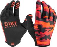 🚵 dirt gloves summer mountain bike gloves | thin full finger gloves for mtb, enduro, downhill, xc cycling, motocross, and sports логотип