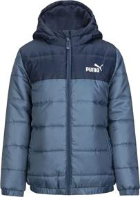 img 1 attached to 🧥 Пуховик с блокировкой цвета для мальчиков PUMA: Сохраняйтесь в тепле и стиле!