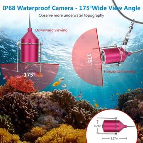 img 1 attached to 📷 Enhanced Portable Underwater Fishing Camera: HD Monitor, 30m Cable & Waterproof IP68 Fish Finder for Ice Sea Lake Boat Fishing