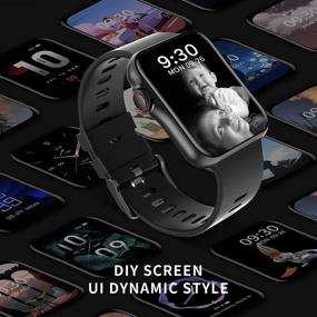 img 3 attached to 🏃 Advanced SmartWatch for Men/Women: 1.6" Touch Screen | Bluetooth Calling | Sports Fitness Tracker | IP67 Waterproof | Heart Rate & Sleep Monitor | Step Counter | Android/iOS Compatible