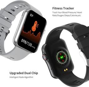 img 2 attached to 🏃 Advanced SmartWatch for Men/Women: 1.6" Touch Screen | Bluetooth Calling | Sports Fitness Tracker | IP67 Waterproof | Heart Rate & Sleep Monitor | Step Counter | Android/iOS Compatible