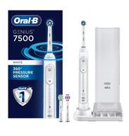 🦷 oral-b 7500 electric toothbrush: white, replacement brush heads & travel case logo