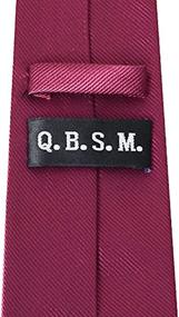 img 1 attached to 👔 QBSM Solid Color Formal Neckties: Optimal Men's Accessories for Ties, Cummerbunds, and Pocket Squares