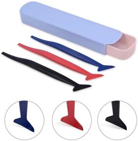img 2 attached to 🚗 Vinyl Wrap Tool Kit for Cars with Window Tint Tools, Wallpaper Installation, and Window Film Wrapping - Includes Vinyl Squeegees, Scraper, Magnet Holders, Vinyl Gloves, Film Cutters, and Heat Gun for Precise Vinyl Wrap Installation